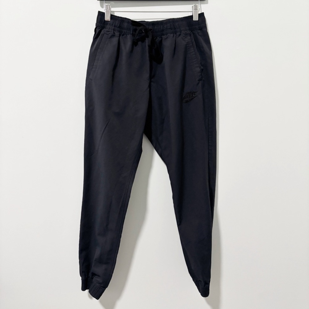 Nike NSW Jogger Players Woven Mens Size Large‎ Black Cotton Nylon Blend Workout